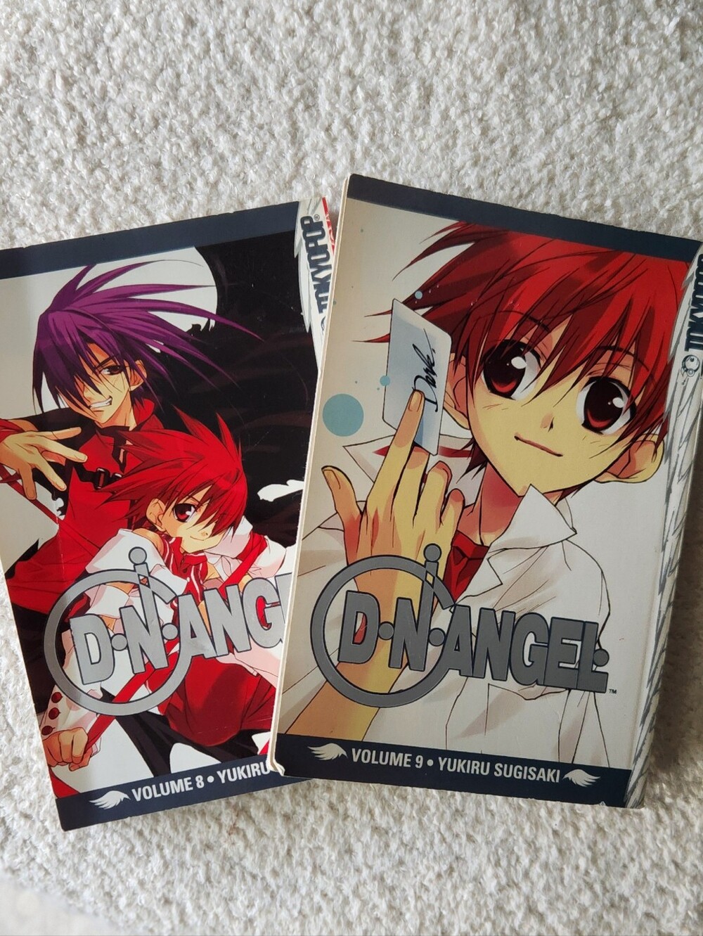 D.N. Angel Volume 8 & Volume 9 Manga Set - Red